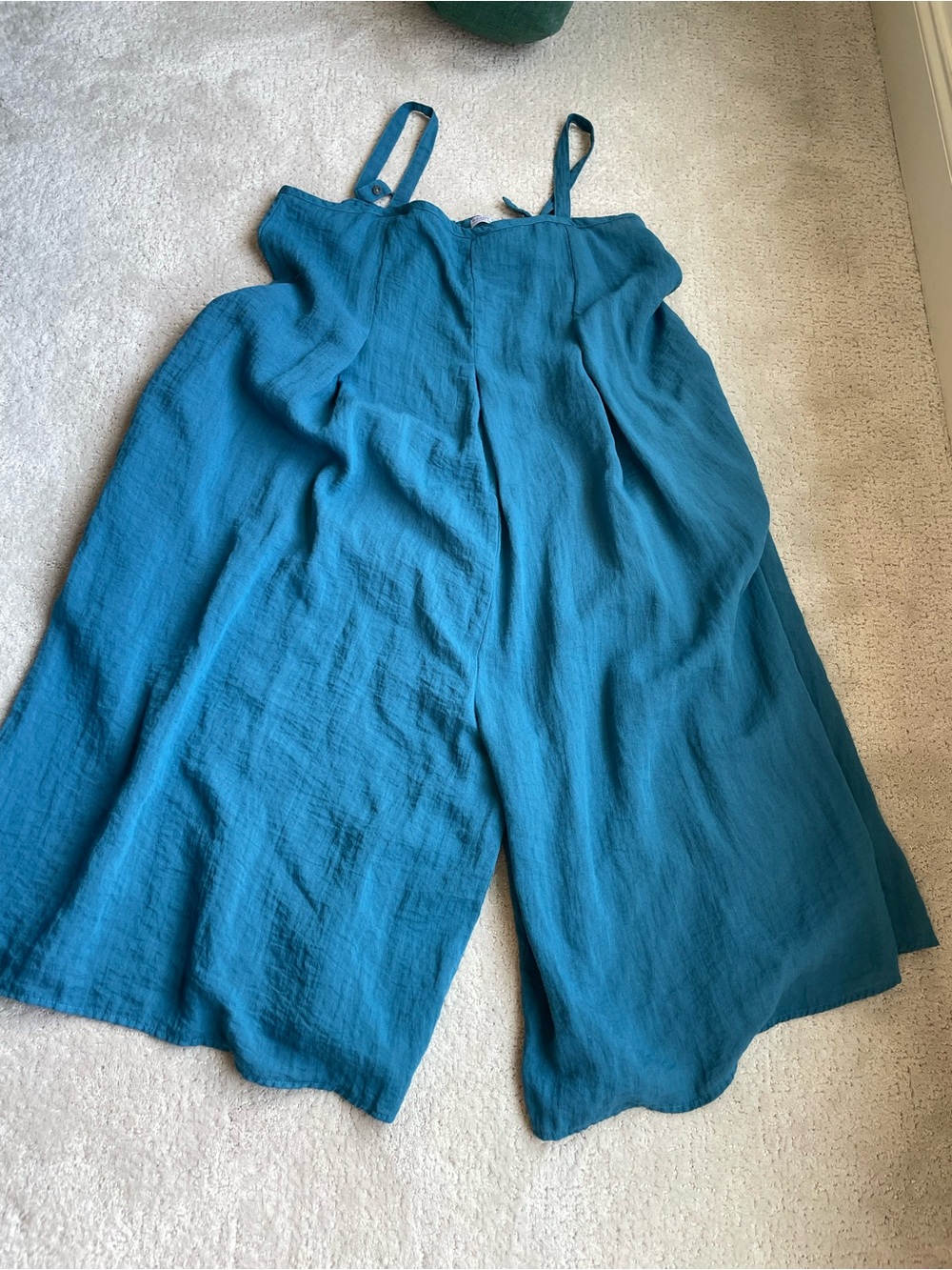 Women's Teal Wide-Leg Jumpsuit
